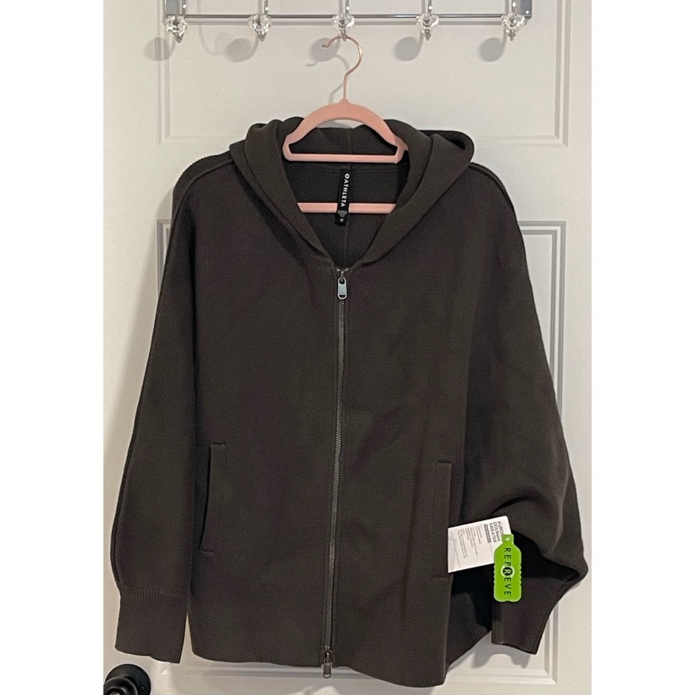 Athleta Aurora Dolman Sweater in Mountain Olive NWT SZ XL and 1X - Picture 7 of 15